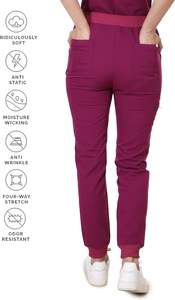 Juegos de exfoliación de enfermería lavables de tela Premium suave antiarrugas para mujeres uniformes de exfoliación de enfermería uniformes de Enfermería de Hospital - Product Image 5