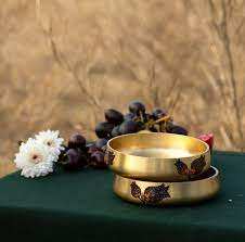 Cuenco con sonido de latón macizo hecho a mano, cuenco decorativo de viaje ecológico pulido, versátil y elegante - Product Image 3