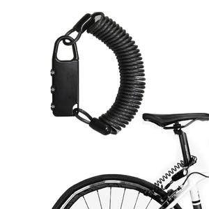 Combinación de 3 dígitos antirrobo motocicleta/bicicleta bloqueo aleación + PVC 3,0mm * 150cm diseño ligero-Negro - Product Image 6