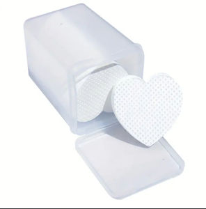 DRAGONLASH Almohadillas de Limpieza de Algodón en Forma de Corazón, Negras, Hechas a Máquina, de Alta Calidad, para Extensiones de Pestañas, Personalizadas - Product Image 5