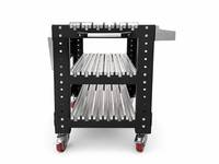 Armoire de rangement portable multi-usages robuste pour matrices de presse plieuse industrielle OEM Detay DT-110-02 avec étagère fixe pour outils