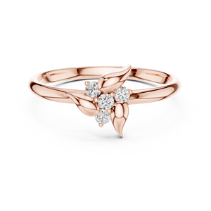 Anillo de moissanita nupcial tradicional de 18K Anillos de diamantes de oro amarillo - Product Image 2