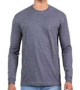 T-shirt à la mode en coton biologique 100% fait à la main nouveau coton décontracté à manches longues Slim 180 grammes - Product Image 2