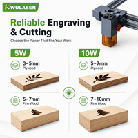 Máquinas de Grabado Láser de Escritorio, Grabador y Cortador Láser de Diodo de 20W 10W 455nm, 300x300mm, para Madera, Acrílico, Cuero, Grabado WiFi y Fuera de Línea