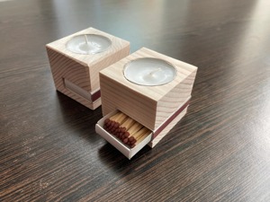 Bougeoir en bois à six colonnes, idéal pour la décoration intérieure, centre de table et éclairage festif, fabriqué à la main en Inde - Product Image 4