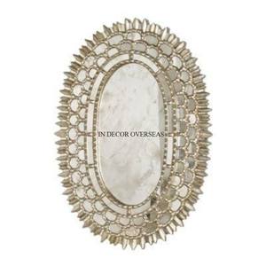 Espejo de pared de forma ovalada con aspecto llamativo inspirado en el arte Vintage rústico, suministros de decoración para el hogar y el Hotel a un precio impresionante - Product Image 1