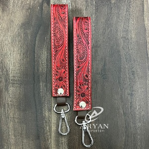 Nouveau porte-clés de luxe élégant en cuir sculpté à la main, personnalisé, en cuir de vachette de haute qualité, bracelet pour femme, porte-clés de voiture - Product Image 1