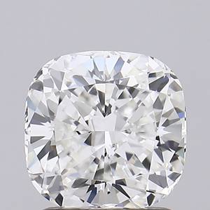 1.50ct Coussin Brillant Cut Lab-grown Diamond IGI Certified E Color VVS2 Clarity Lab-Stone - Product Image 1