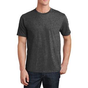 Camiseta de manga corta de algodón puro con cuello redondo de peso pesado, camiseta blanca holgada de color sólido, camiseta inferior para hombres y mujeres, color sólido - Product Image 2