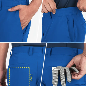 Pantalones cortos de golf para hombre, pantalones cortos de verano y con estilo, diseño clásico con bolsillos, personalizados para deportes y ropa informal - Product Image 4