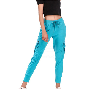 OEM Service New Design Women Casual Sweat Pants Elastic Waist Winter 100% Cotton Breathable High Quality Adult Size for Sale - Product Image 5