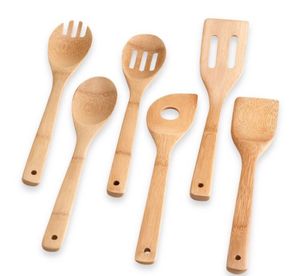 Juego de cucharas de madera de grano de madera natural que ofrece textura única y apariencia orgánica para una experiencia gastronómica auténtica - Product Image 4