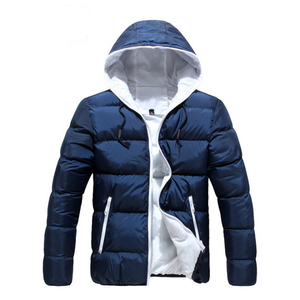 Chaqueta acolchada de invierno de alta calidad para hombre, capucha Reversible, abrigo cálido y grueso con calefacción de pato, chaqueta acolchada con cierre de cremallera para hombre - Product Image 5