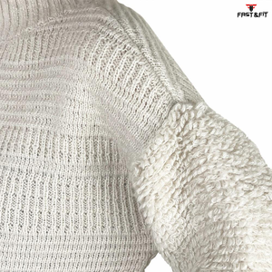 Suéter Unisex de Lana/Cachemira de 240g para Otoño, Mangas Largas Extra Grandes, Logotipo Personalizado, Transpirable, Estilo Casual para Hombre y Mujer - Product Image 6