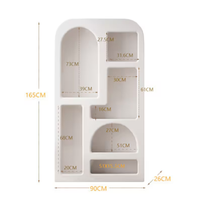 Chunlei OEM Modern Simple Household Wind Weiß Lagers chrank Wohnzimmer Holz regal