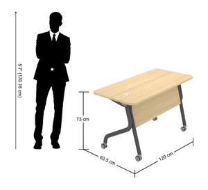 Thiết kế hiện đại chuyển đổi văn phòng bàn bền vật liệu kim loại có thể gập lại đào tạo bảng với Modular tính năng - Product Image 6