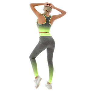 Ensemble de soutien-gorge de gymnastique et de fitness respirant de haute qualité avec conception complète de sublimation soutien-gorge de sport élégant et leggings pour le yoga - Product Image 4