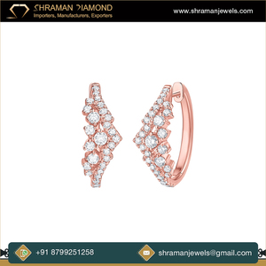 Venta al por mayor 1.9CT VVS Moissanite Diamond Hoop Pendientes 14K Gold 6,23G Diseñador de joyería de moda para mujeres Regalo de aniversario de boda - Product Image 5