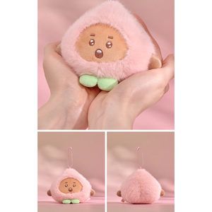 BTS - BT21 Llavero de Peluche Oficial PEACH HOLIC con Personaje - Product Image 4