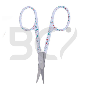 กรรไกรตัดเล็บเท้าใบมีดสแตนเลสแบบตรงสำหรับตัดเล็บขนตาและผิวแห้งตัดผิวที่ตายแล้ว - Product Image 4