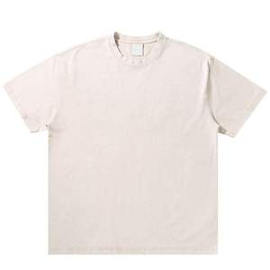 Vente en gros T-shirt oversize à manches courtes en coton 230g pour hommes avec logo personnalisé - Product Image 6
