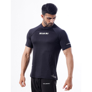 Top qualité hommes Fitness entraînement Jogging Gym t-shirts taille personnalisée T-Shirt chemise de Compression - Product Image 2