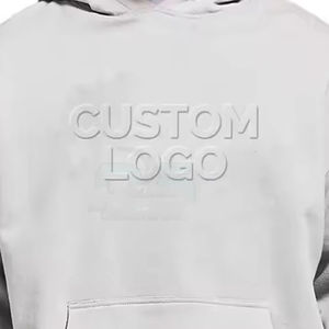 Sudaderas con capucha en relieve Fabricante de fábrica Venta al por mayor Sudaderas con capucha de manga larga en relieve 100% Algodón Sudaderas con capucha francesas para hombres - Product Image 6