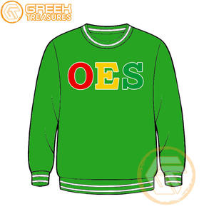 Commande personnalisée Eastern Star Sweat-shirt d'hiver brodé en molleton de coton de haute qualité pour femmes Greek Apparel OES - Product Image 5