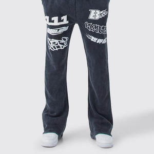 100% coton tissu fait hommes bouffant imprimé survêtement/prix raisonnables manches longues hommes bouffant imprimé survêtement - Product Image 5