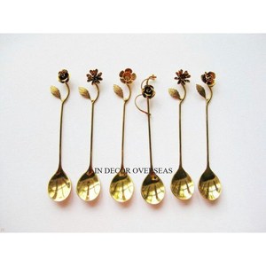 Juego de cubiertos de aspecto atractivo de diseñador de arte creativo moderno de Metal de primera calidad chapado en oro de alta calidad suministro de accesorios de cubiertos - Product Image 6