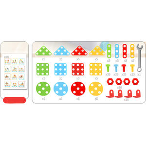 Blocs de construction 3D, <span class=keywords><strong>275</strong></span> pièces, ensemble de jeu, jouets Stem, jouets interactifs avec tournevis - Product Image 3