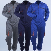 Combinaisons unisexes personnalisées en coton durable, respirantes, fluorescentes, réfléchissantes, imperméables, antistatiques, résistantes aux produits chimiques, de sécurité