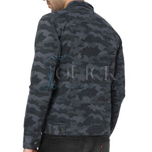 Jeans coupe ajustée fabriqués par des professionnels veste de printemps décontractée à usage extérieur logo avant écologique imperméable pour hommes personnalisé - Product Image 3