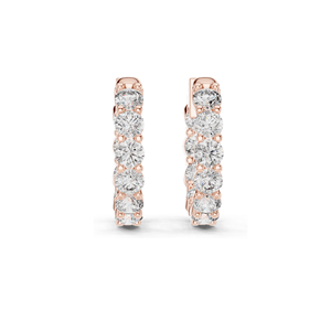 Pendientes de Aro con Diamantes de Laboratorio de 1.6 CT, Claridad VVS-VS EF, Oro de 18KT, 14KT, 10KT y Plata 925, Oro Rosa, Amarillo y Blanco - Product Image 1