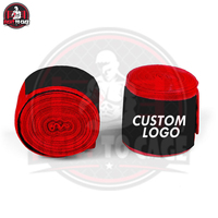 Bandes de boxe en coton durables de haute qualité certifiées CE avec logo personnalisé, accessoires de boxe pour les entraînements en salle de sport