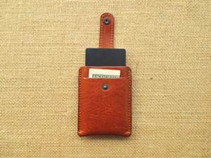 Stylish Genuine Leather <b>Card</b> <b>Holder</b> Handmade <b>Slim</b> Wallet With Burnished Edges Durable Organizer For <b>Cards</b> HLC-0131 - Product Image 5