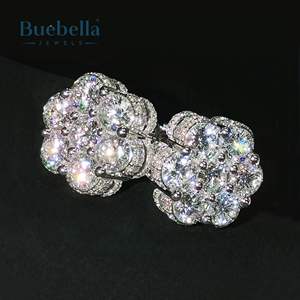 ต่างหูเงิน925สไตล์ฮิปฮอปสีเงินสเตอร์ลิงสำหรับผู้ชายลดกระหน่ำ - Product Image 2