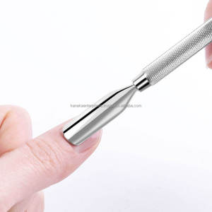 Empujador de Cutículas de Acero Inoxidable de Doble Cabeza de Alto Rendimiento, Reutilizable, para Manicura y Pedicura, Herramienta para Limpiar Uñas y Eliminar Piel Muerta - Product Image 2