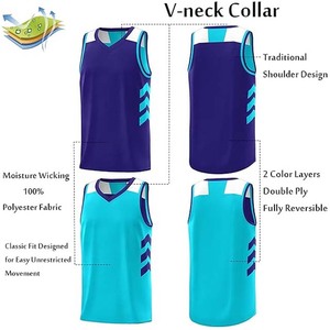 Blank Basketball Jersey Reversible Men's <b>Mesh</b> Athletic Sports Shirts Training Practice 100% Polyester Breathable Animal Winter - Product Image 3