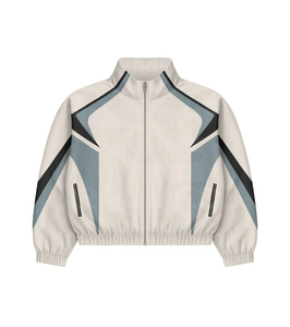 Survêtement coupe-vent 2025 Pantalon et veste élastiques Imperméable 100% nylon Logo personnalisé Panneaux de travail Survêtement coupe-vent - Product Image 4