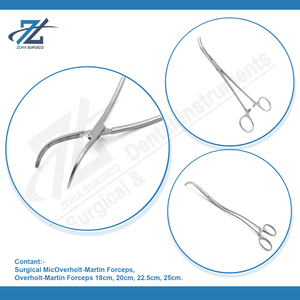 Ensemble d'instruments chirurgicaux dentaires en acier inoxydable Overholt 20.0cm pince incurvée pour la dissection manuelle fabriquée au Pakistan - Product Image 4
