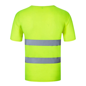 High Visibility Reflective Safety <b>Work</b> Shirt ANSI ISEA Certified <b>Waterproof</b> Breathable Polyester Construction Uniform Wholesale - Product Image 4