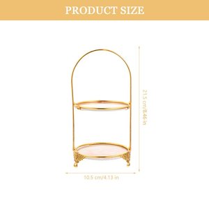 Bandeja de servicio escalonada moderna, soporte de pastel de Metal, boda, hogar, Hotel, restaurante, fiesta de cumpleaños, evento, soporte de pastel de calidad Premium, decoración - Product Image 3