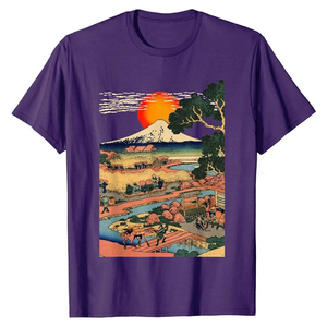 เสื้อยืดผ้าฝ้ายบ็อกซี่ฟิต100% สไตล์วินเทจสำหรับผู้ชายพิมพ์ลายโลโก้ตามสั่ง - Product Image 2