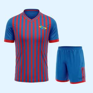 Uniforme de Fútbol Personalizado con su Propio Logotipo a Bajo Precio, Camiseta y Pantalones Cortos de Fútbol de Alta Calidad, Uniformes de Secado Rápido - Product Image 5