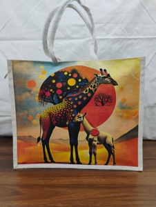 Premium Laminated Canvas <b>Shopping</b> <b>Bag</b> with <b>Zipper</b> Closure and Offset Printing - Product Image 3