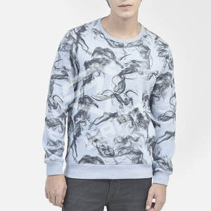 Sudadera de Cuello Redondo para Hombre, Invierno, Estilo Casual, Impresión Digital, Personalizada OEM, Mezcla de Poliéster/Algodón, Impermeable y Transpirable - Product Image 1