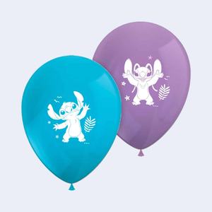Globos de Látex Stitch de 23 cm, 8 Piezas, Decoraciones para Fiestas - Product Image 1