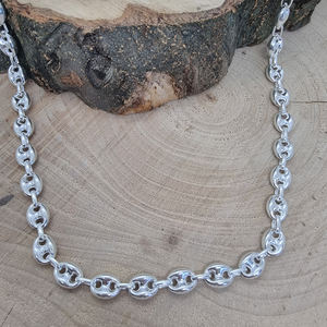 925เงินสเตอร์ลิงเมล็ดกาแฟสร้อยคอขายส่งเครื่องประดับบุรุษกะลาสีผู้ชายเครื่องประดับอินเทรนด์ขายร้อนผู้หญิง Unisex เชื่อมโยงห่วงโซ่ - Product Image 2