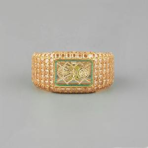 นาฬิกาข้อมือผู้ชายหรูหราสไตล์ฮิปฮอป ขนาดใหญ่ ประดับเพชรโมอิสซาไนต์ VVS เต็มหน้าปัด ตัวเรือนสแตนเลสสตีล ระบบควอตซ์อัตโนมัติ - Product Image 1